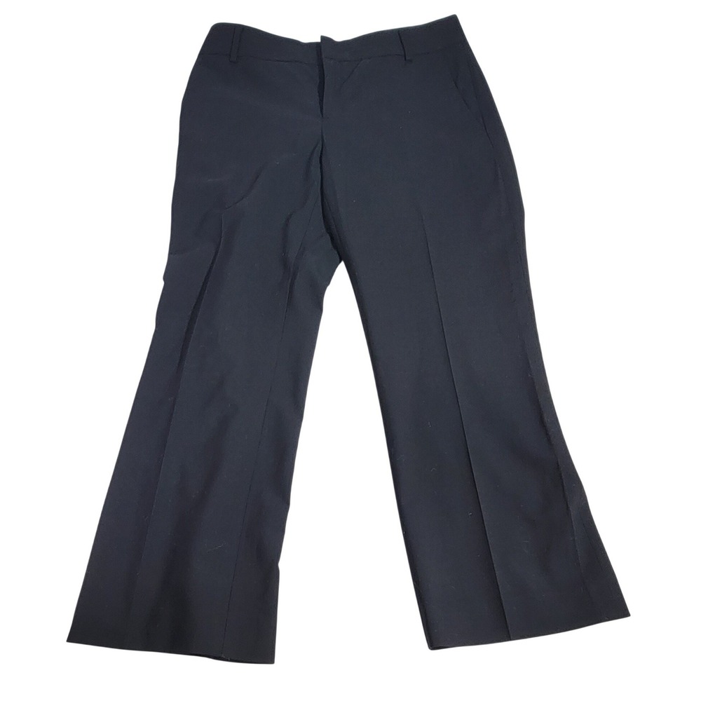 Banana‎ Republic The Martin Fit Black Stretch Wool Dress Pants Womens Size 6